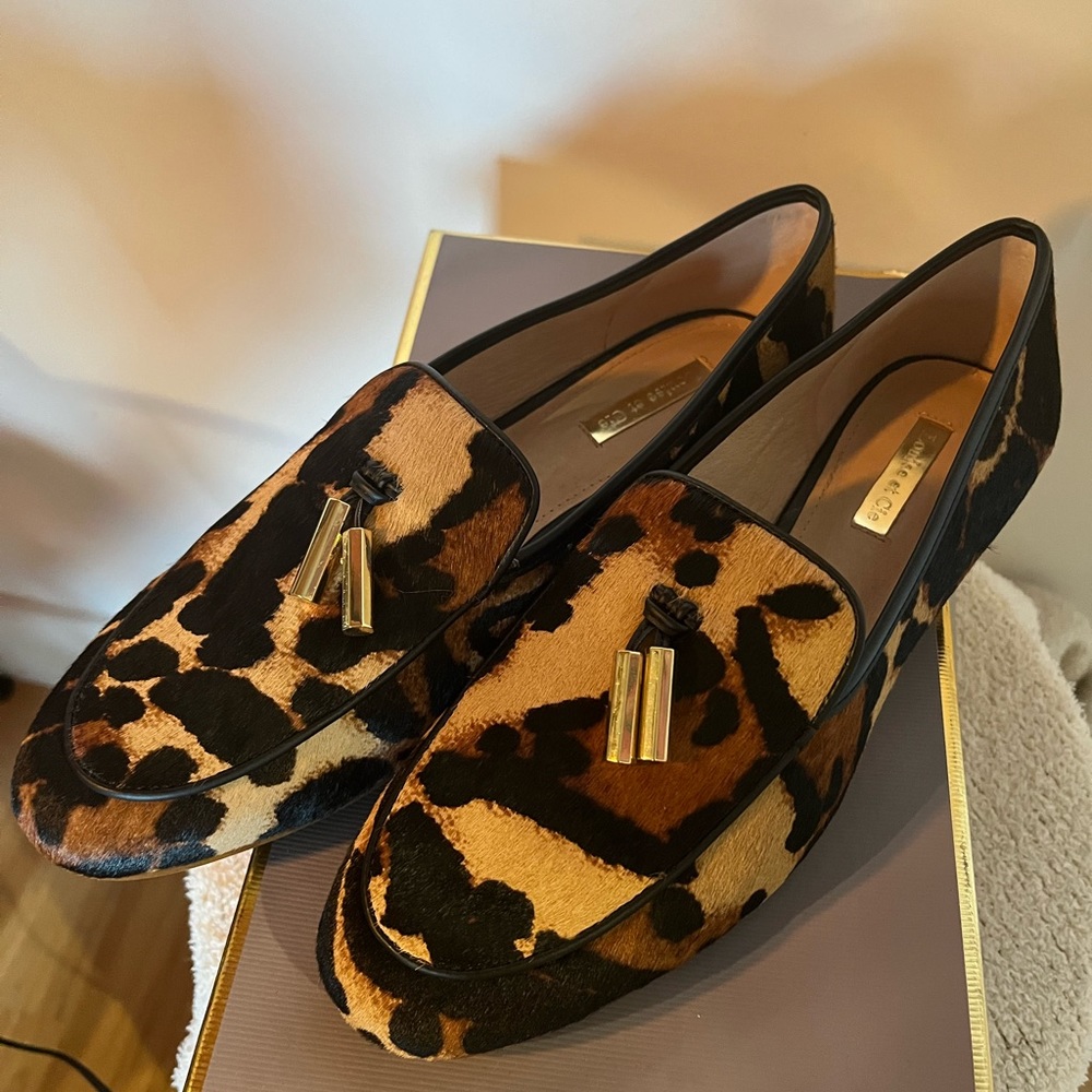 Louise et Cie Blondell Leopard Print Loafers